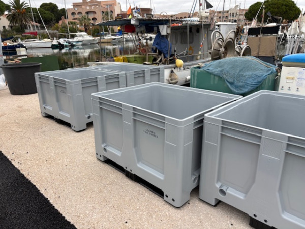 Bac – Caisse palette avec marquage définitif