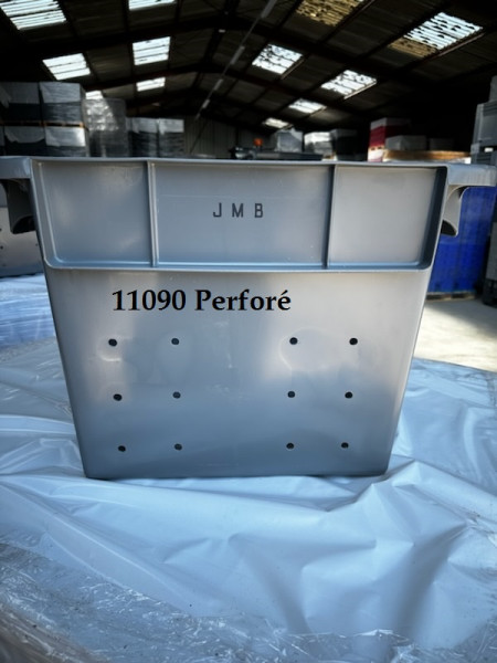 620 x 610 x 420 – 90L – 11090 – Bac perforé Gris
