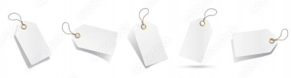 Etiquette carton avec oeillet et fil de fer