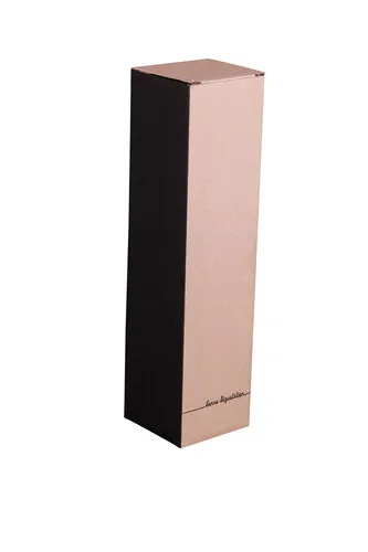 Etui en carton kraft pour une bouteille – Message