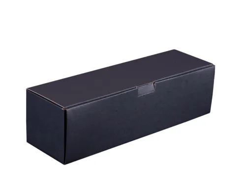 Coffret 2 – 3 bouteilles et Magnum en papier kraft noir – Ruban