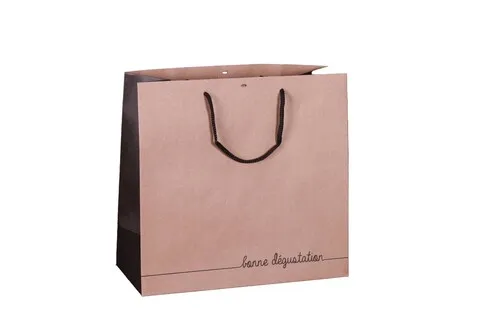 Sac cabas en carton kraft – Message