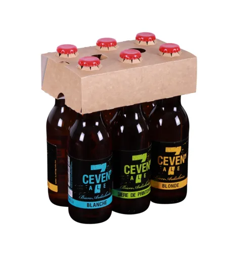 Collerette Neutre – 3 ou 6 bières – Long Neck – 0.33cl