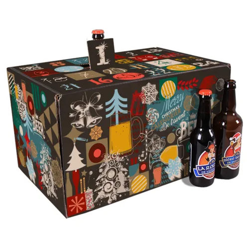 Calendrier de l’avent – 24 bières – Décor Noël ou Bouteille