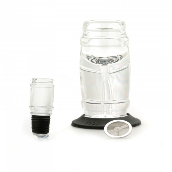 Aérateur et décanteur à vin avec filtre inox