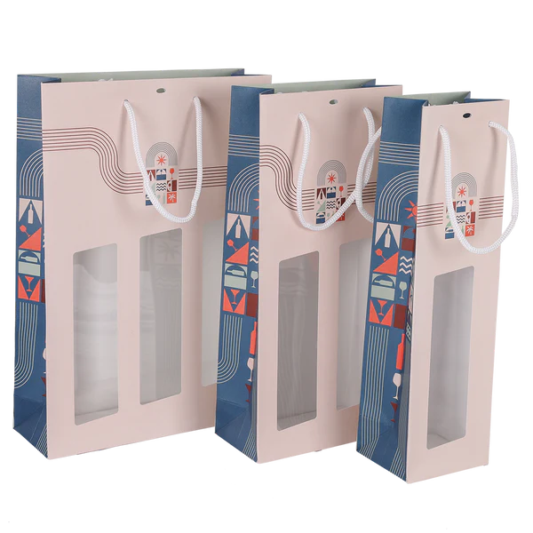 Sac avec fenêtre en PVC – 1 – 2 – 3 bouteilles – Magnum – Soleil