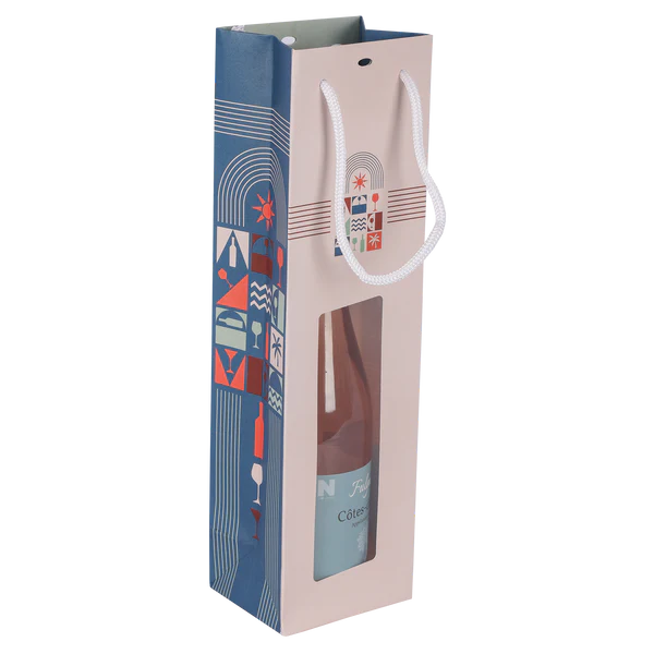 Sac avec fenêtre en PVC – 1 – 2 – 3 bouteilles – Magnum – Soleil