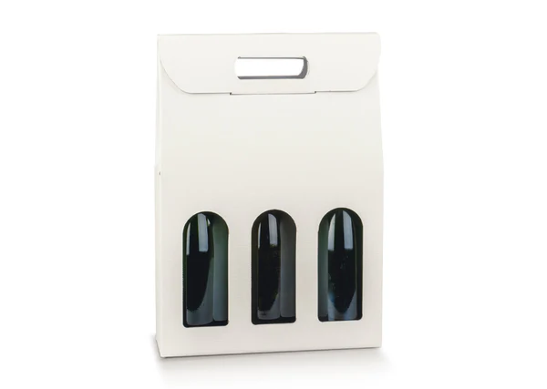 Valisette blanche avec fenêtres – 1 – 2 – 3 bouteilles – Magnum – Classe