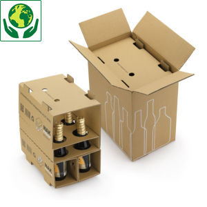 Boite postale sécurisée adaptée au circuit postal pour bouteille 33cl et 50cl