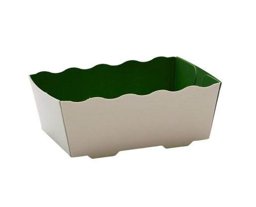 Barquette blanche – Fond Noir ou Vert en carton – 125gr – 250gr – 500gr et 1kg