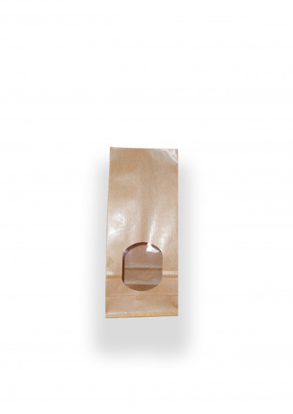 Sachet kraft avec fenêtre